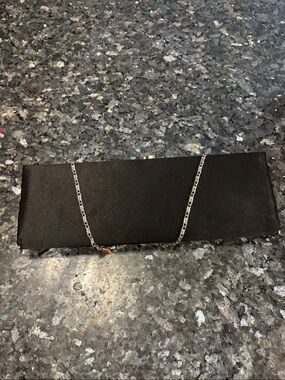 Black Women’s Clutch Bag with Chain Strap